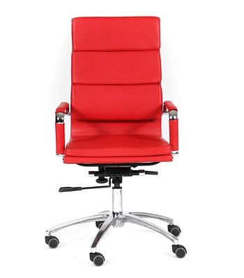 Компьютерное кресло CHAIRMAN 750 экокожа красная в Братске - изображение 1